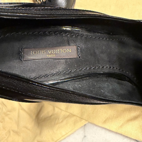 Vintage Louis Vuitton Black Heels- AUTHETICATED - Picture 6 of 15